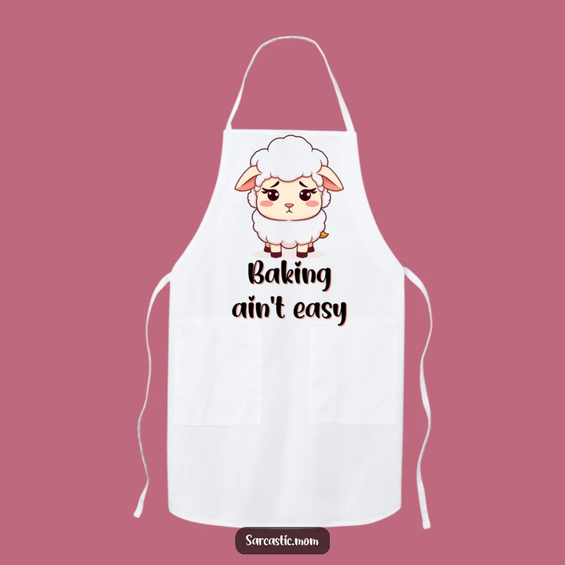 Funny Sheep Mom Apron: Patient Style Kitchen Wear, Perfect Humorous Mom Gift