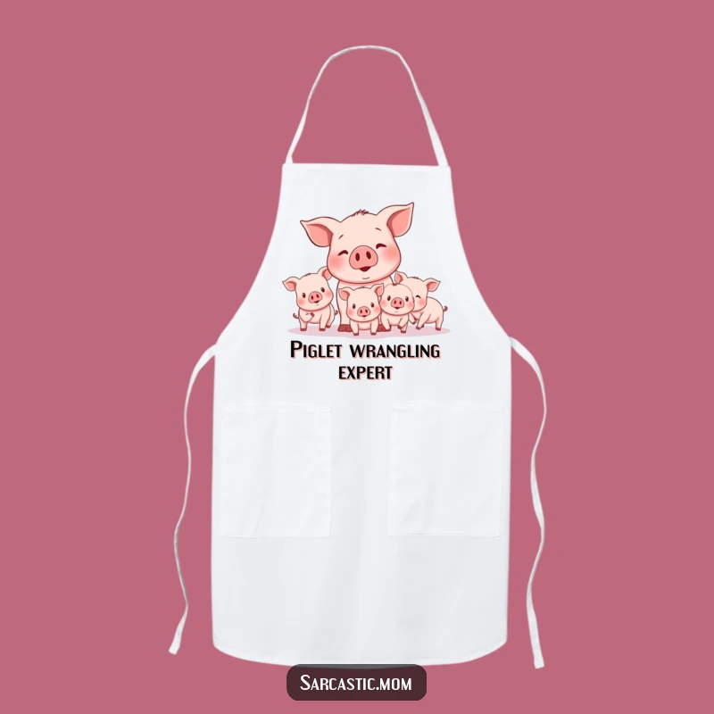 Funny Mother Pig Herding Apron: Cook with Chaos & Hilarious Farm Style, Gift!