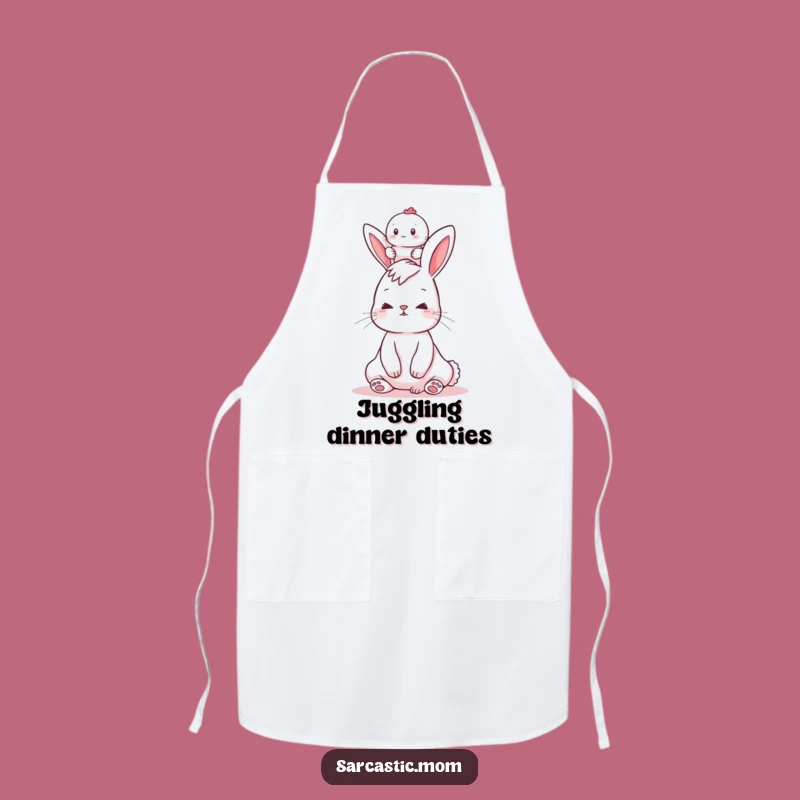 Funny Bunny Mom Apron - Hilarious Kitchen Helper for Moms