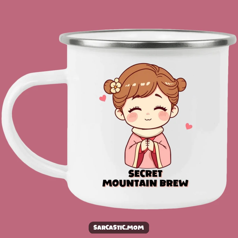 Adventure Ready Funny Mom Camping Mug: Mother Figure's Secret Wink for Outdoors