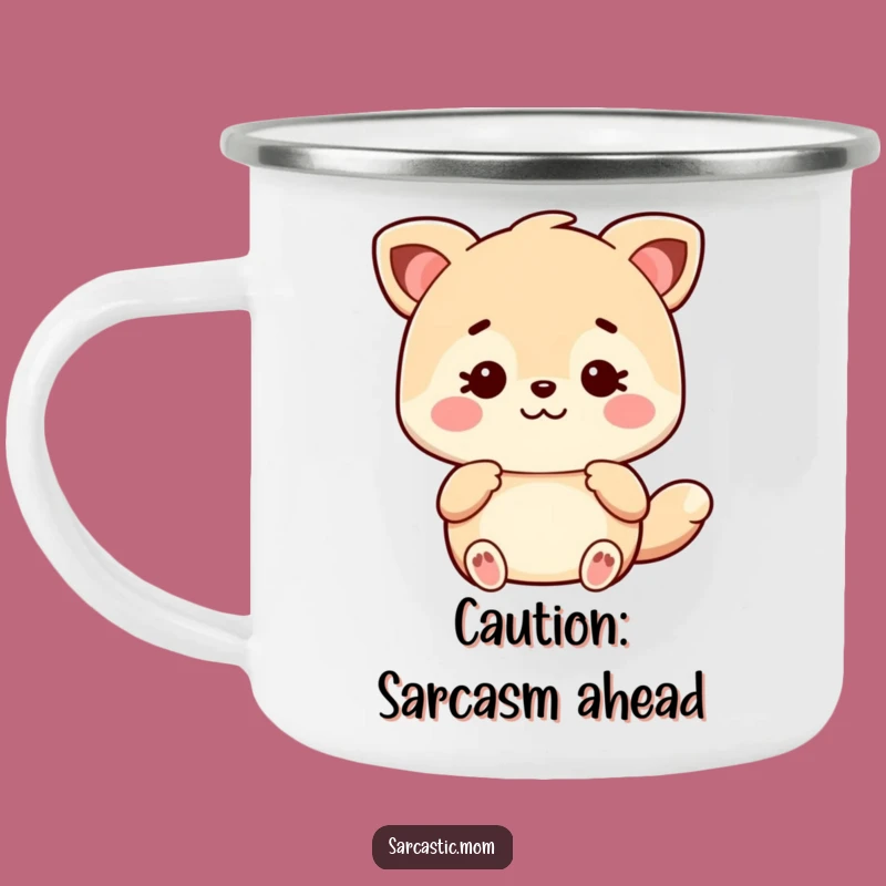 Funny Kawaii Mom Animal Camping Mug - Sarcastic Advice Outdoors Gift