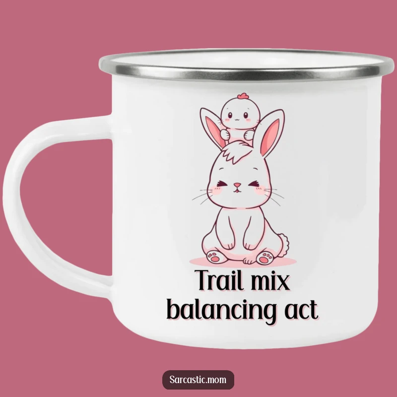 Funny Bunny Mom Camping Mug - Hilarious Outdoor Mom Companion