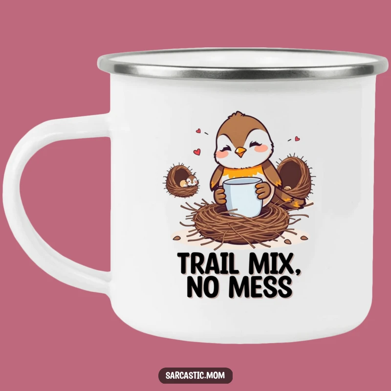 Funny Robin Mom Camping Mug: Coffee for the Trail!