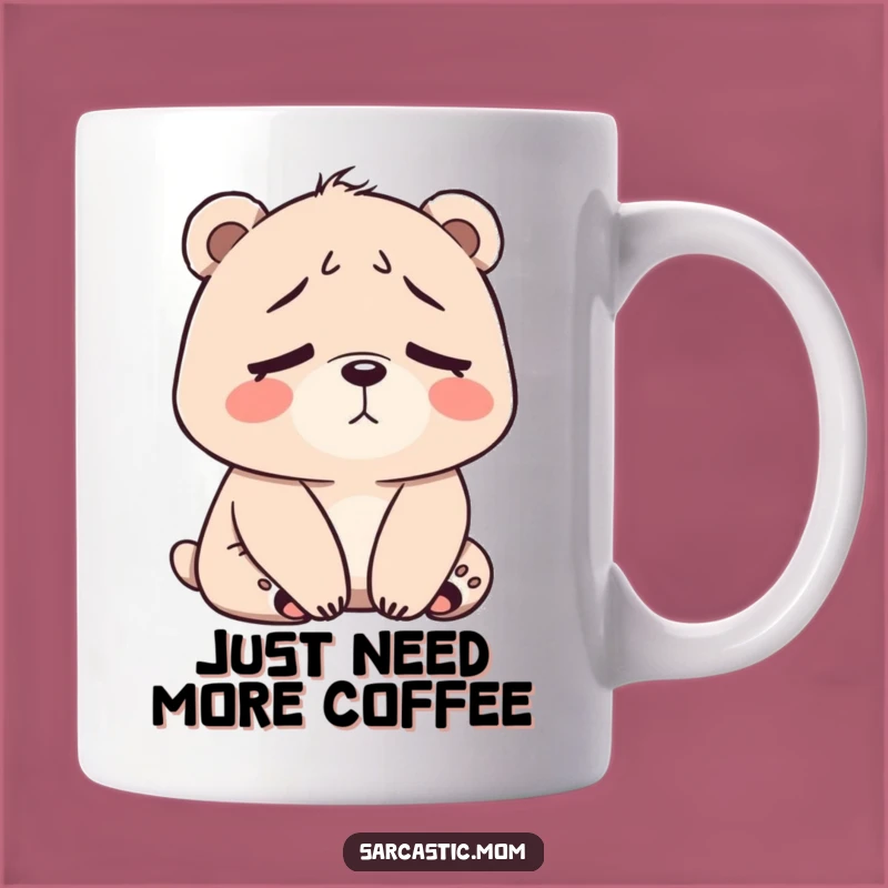 Funny Bear Mom Tired Sigh Mug: The Perfect Gift for Exhausted Mothers
