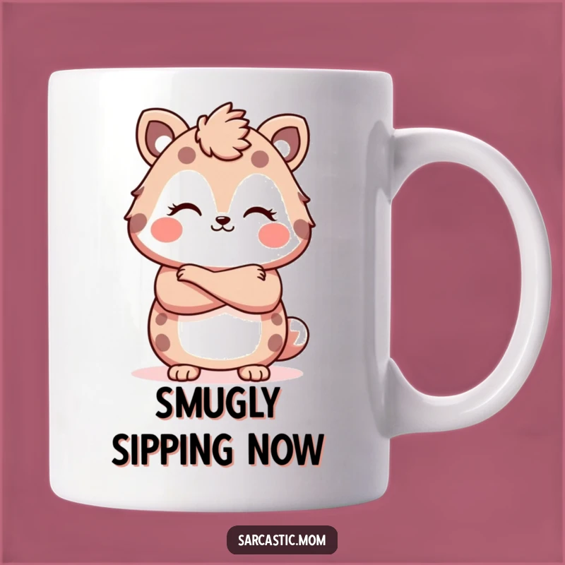 Funny Kawaii Mom Mug: Arms Crossed Smirk - Sassy Mother's Day Gift