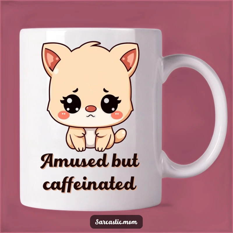 Funny Unimpressed Kawaii Animal Mug: Hilarious Mom Gift for Sarcastic Souls
