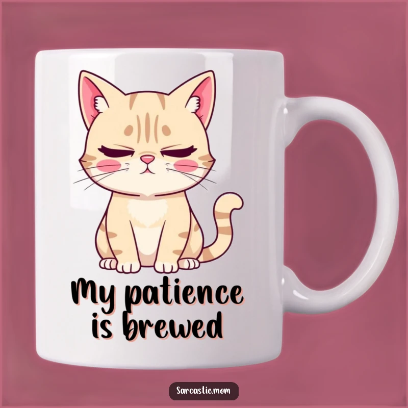 Funny Cat Mom Mug: Sarcastic Mom Coffee Cup, Perfect Cat Lover Gift