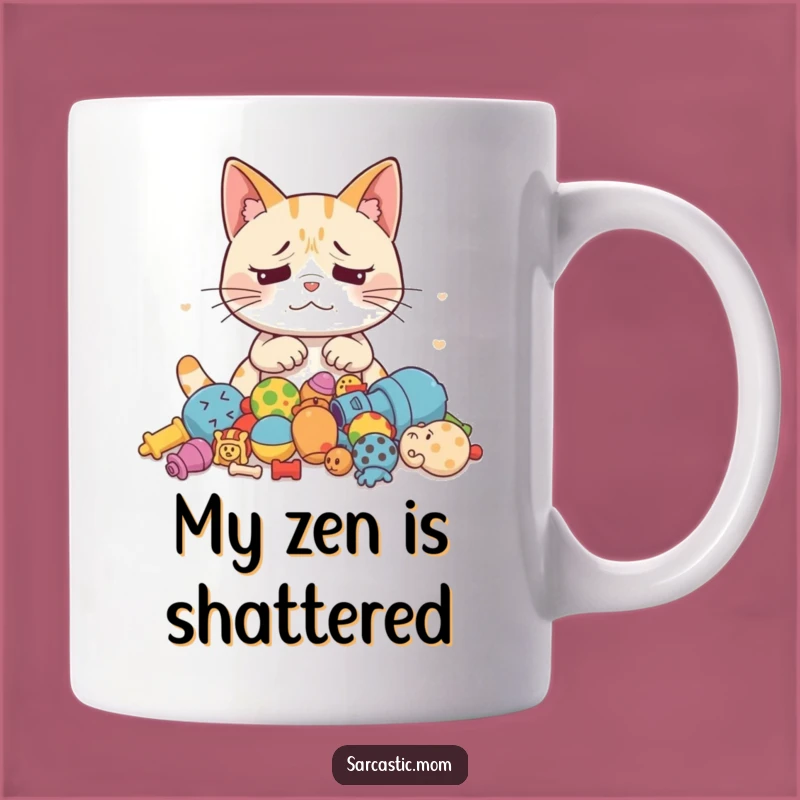 Funny Cat Mom Mug: Exasperated Pet Parent's Essential Funny Gift