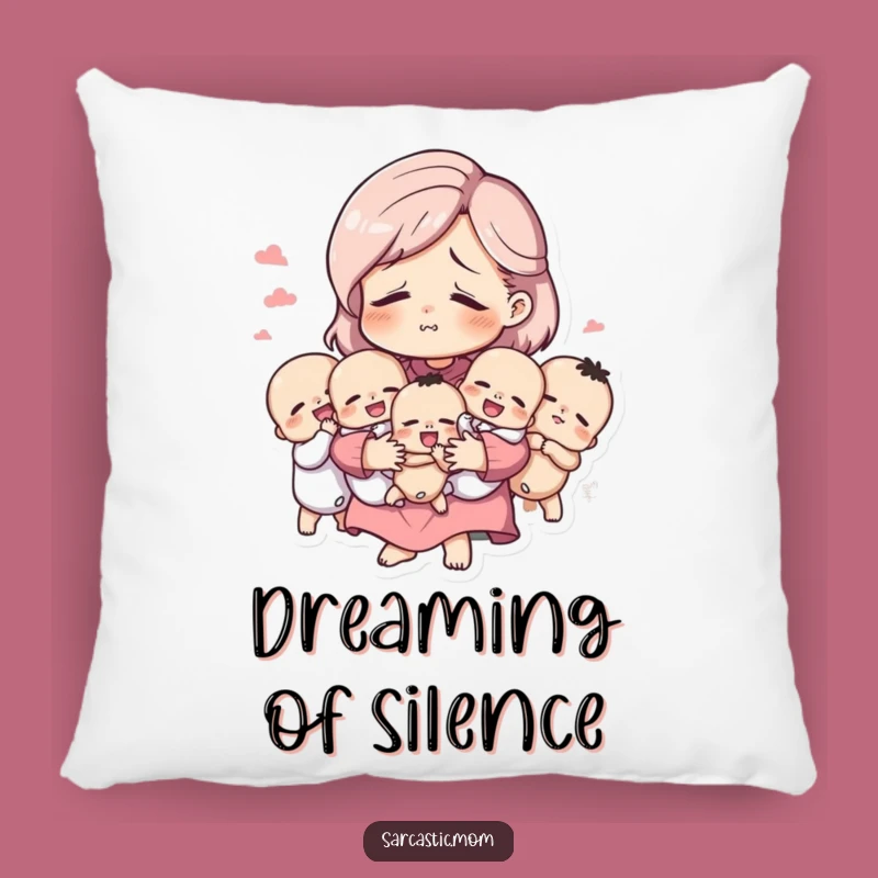 Funny Exhausted Mom Pillow: Cozy Comfort and a Funny Gift for Mothers