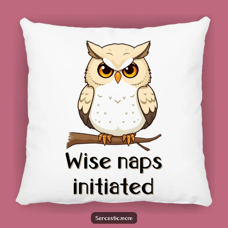Funny Owl Mom Pillow: Cozy Comfort for the Wise Mother!