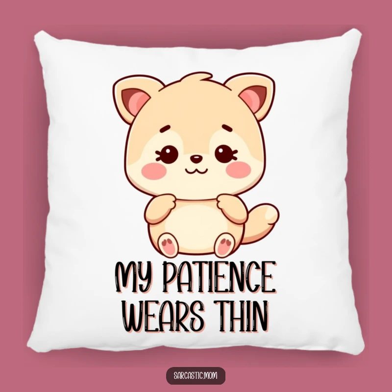 Funny Kawaii Mom Animal Pillow - Sarcastic Comfort & Cute Gift