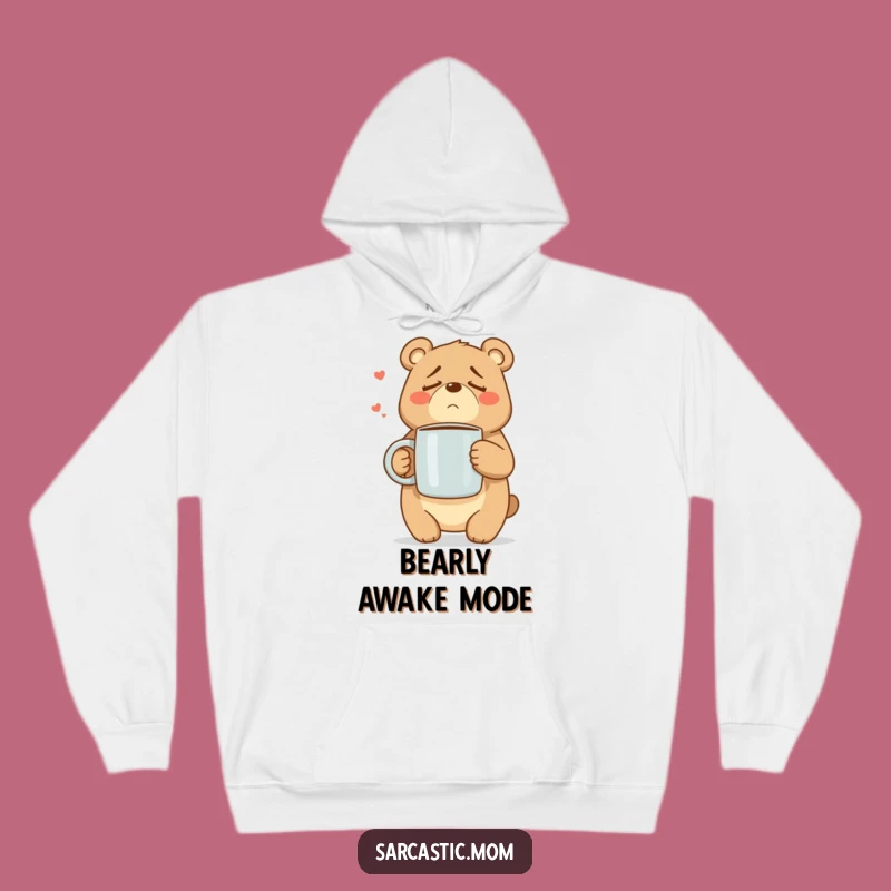 Cozy Funny Mama Bear Hoodie: Warm Comfort for Exhausted Moms, Perfect Gift