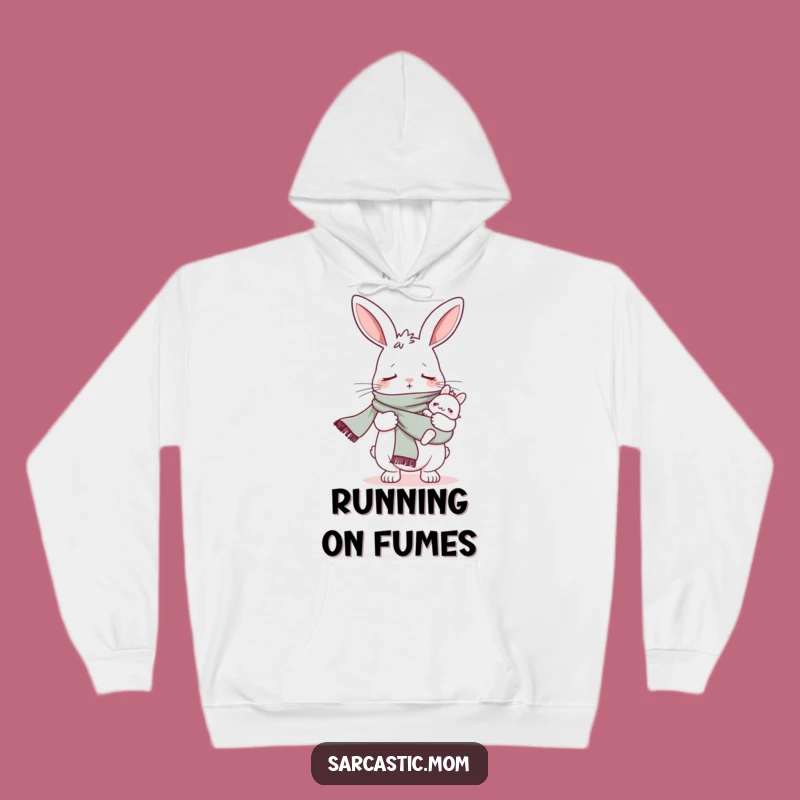 Cozy Funny Bunny Mom Baby Sling Scarf Hoodie - Warm and Hilarious Mom Gift