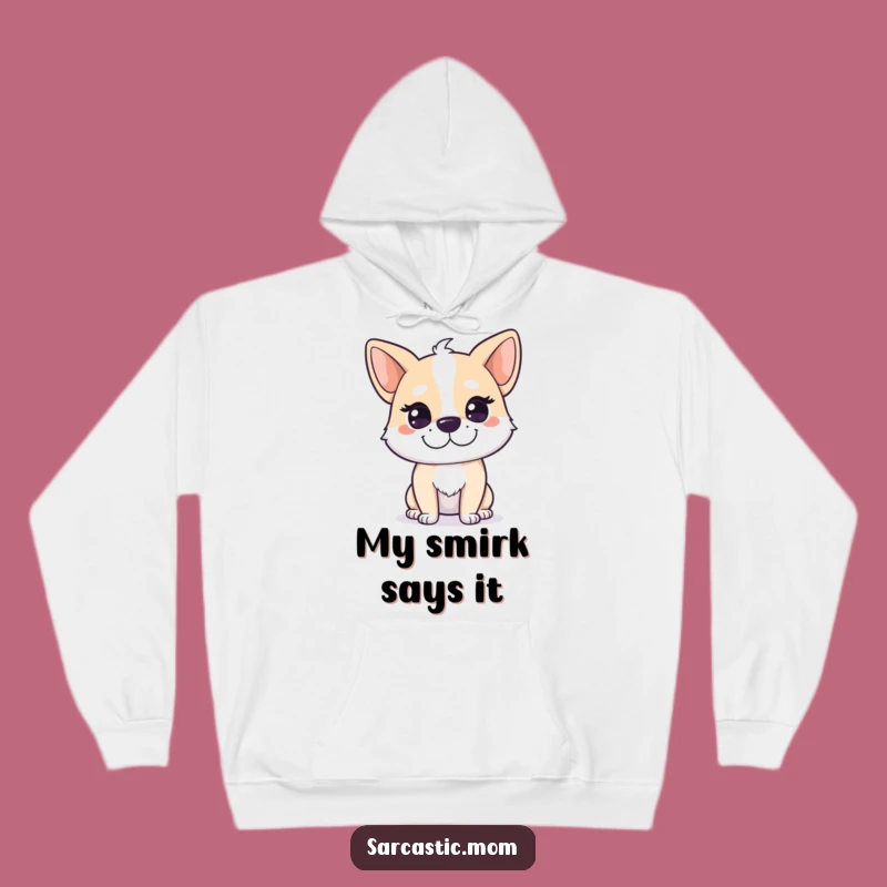 Cozy Funny Dog Mom Smirk Hoodie: Comfort and Canine Secrets