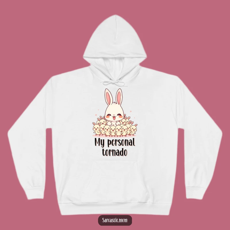 Cozy Funny Mama Bunny Hoodie: Overwhelmed Comfort for Parenting Pros