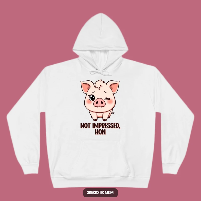 Cozy Funny Pig Mom Hoodie: Sass & Comfort, Perfect Humorous Mom Gift