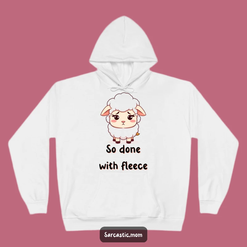 Cozy Funny Sheep Mom Hoodie: Patient Comfort, Perfect Humorous Mom Gift