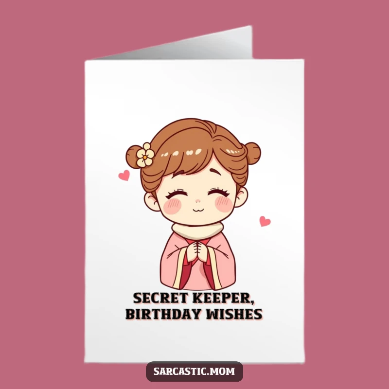 Free Printable Birthday Card: Winking Mom's Secret Club Funny Downloadable Gift