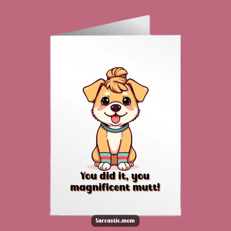 Dog Mom Free Printable Congratulations Card for Pet Lovers