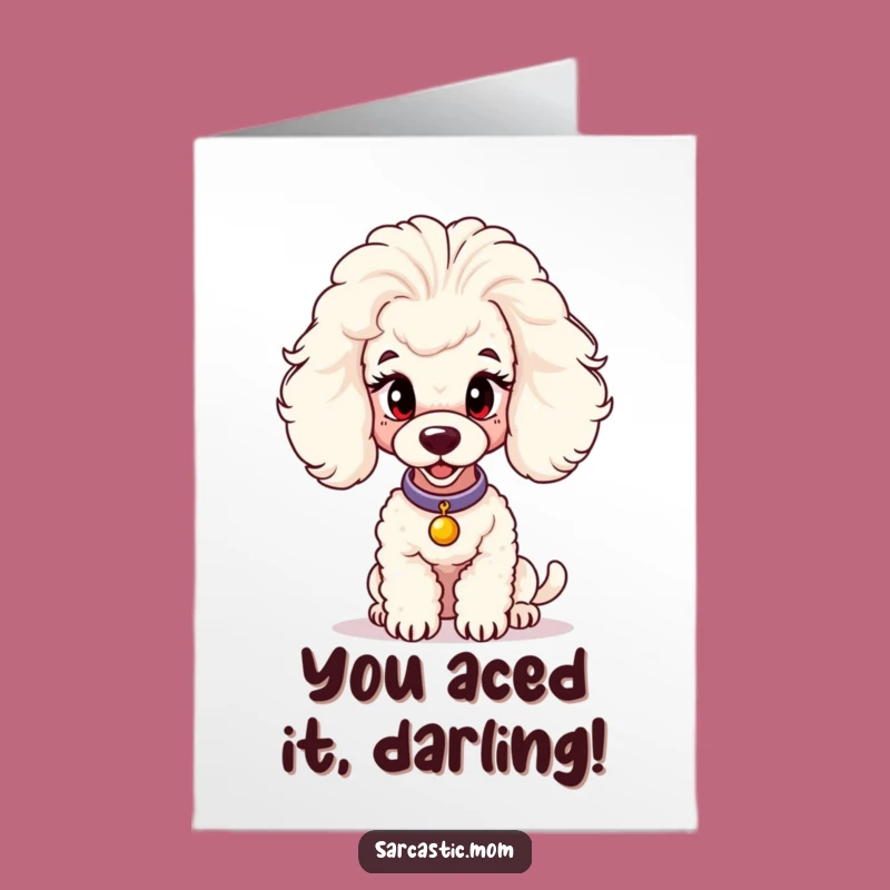 Poodle Mom Congrats Card Free Printable - Judgmental Dog Lover Downloadable