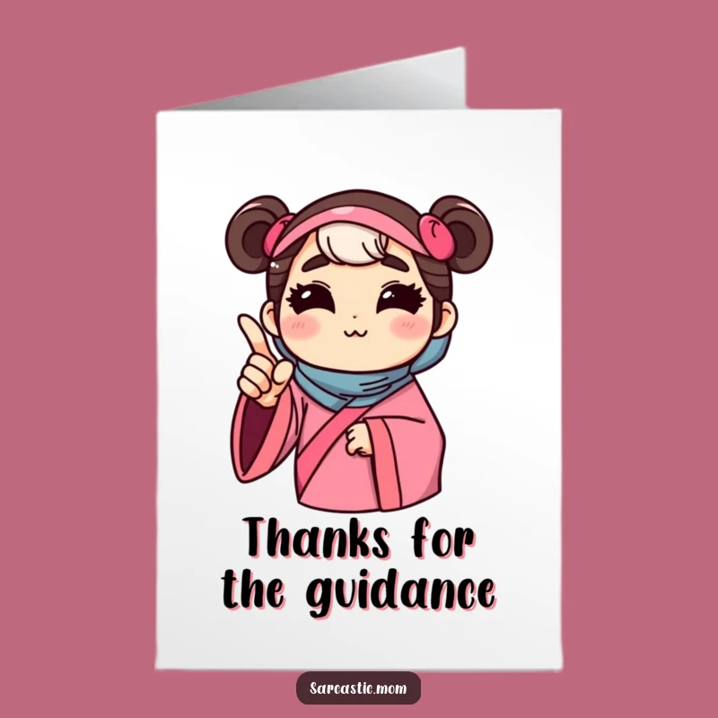 Free Printable Thank You Card: Mom's Finger of Wisdom - Funny Downloadable Gift!