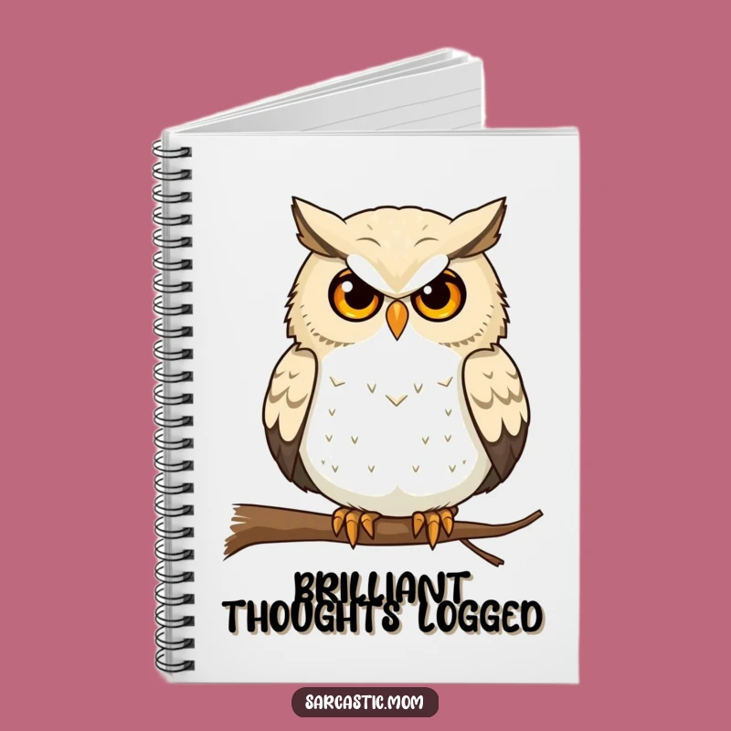 Funny Owl Mom Notebook: Jot Down Your Wise Observations!