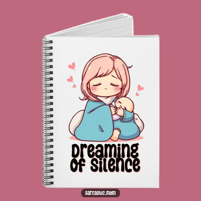 Funny Sarcastic Mom Notebook: Pretend Sleep Journal, Hilarious Planner for Parents
