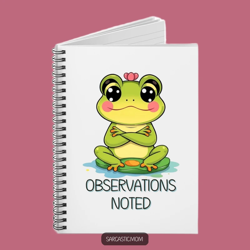 Funny Frog Mom Notebook: Jot Down Your Critiques!