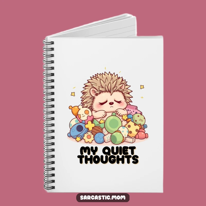Funny Grumpy Hedgehog Mom Sleep Notebook - Organize with Hilarious Rest