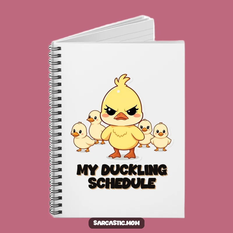 Funny Mother Duck Leading Notebook: Jot Down Plans with Hilarious Bird Style, Gift!