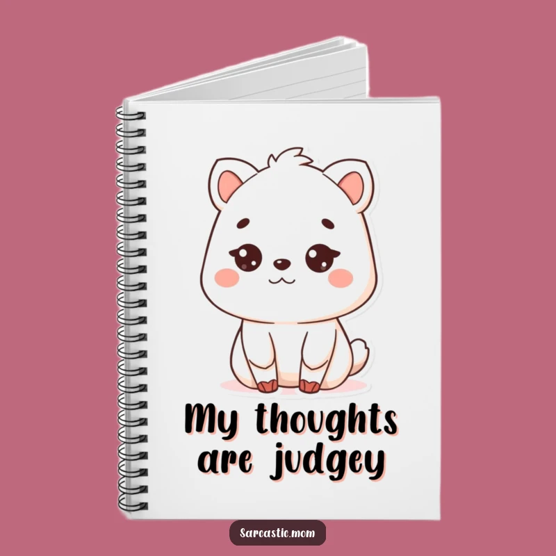 Funny Kawaii Mother Animal Notebook: Deadpan Stare - Jot Down Thoughts Gift
