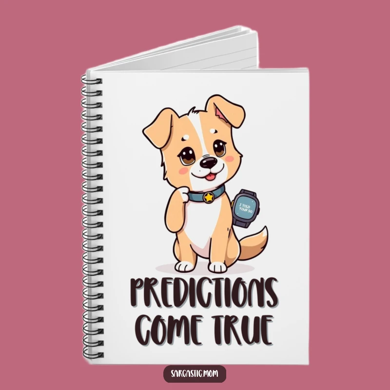 Funny Dog Mom Notebook: Jot Down Your 'I Told You So' Insights