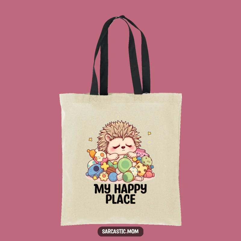 Funny Grumpy Hedgehog Mom Sleep Tote Bag - Practical and Hilarious Accessory