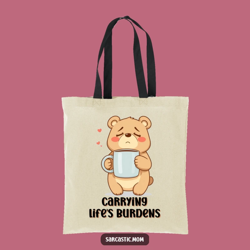 Funny Mama Bear Tote Bag: Carry Your Essentials (and Your Coffee) with Style