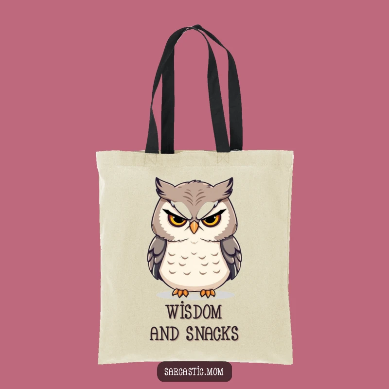 Funny Owl Mom Stern Sigh Tote Bag - Practical and Hilarious Accessory